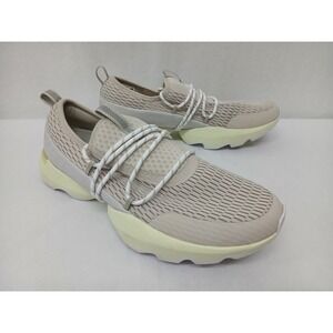 Women’s Neutral Beige Knit Slip-On Sneakers with Cream Sole